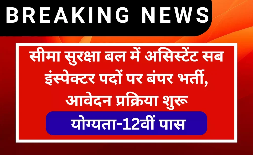 BSF Assistant Sub Inspector Recruitment 2023