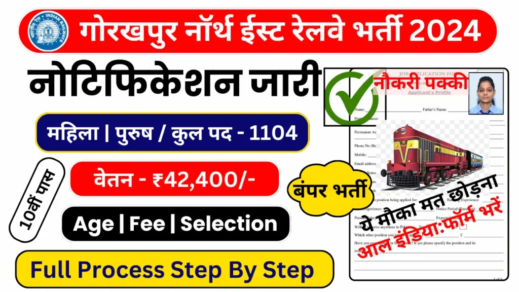 RRC NER Gorakhpur Apprentice Recruitment 2024